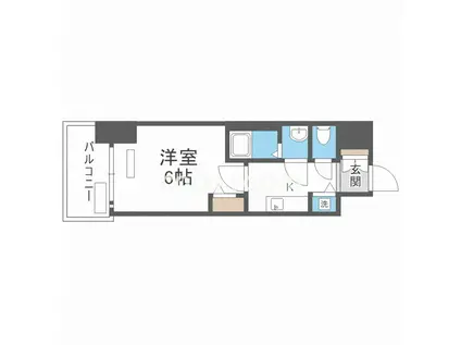 ファステート大阪ドームシティ(1K/3階)の間取り写真