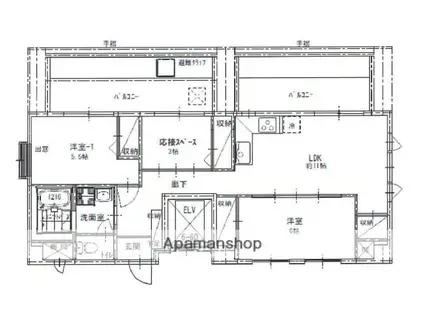 ガーデンブリッジ(3LDK/7階)の間取り写真
