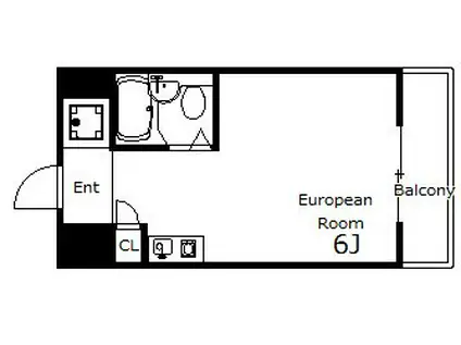 ローズハイツ(ワンルーム/5階)の間取り写真