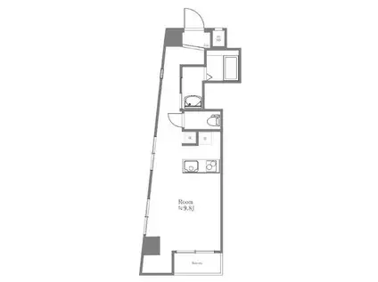 クレセントプラザ笹塚(ワンルーム/5階)の間取り写真