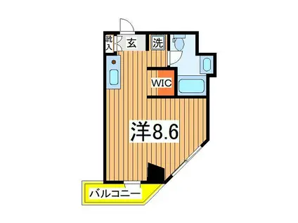 ART APARTMENT IN OOTAKA‐NO‐MORI(ワンルーム/5階)の間取り写真
