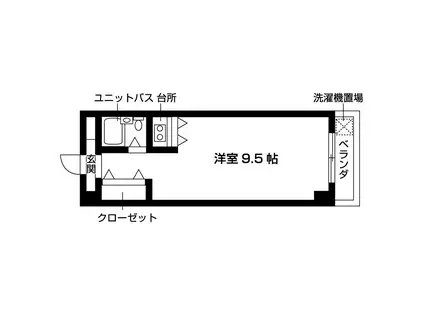 カサ・ロマ(ワンルーム/5階)の間取り写真