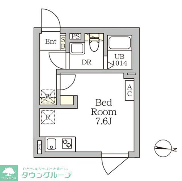 AGLAIA 新宿西落合(ワンルーム/3階)の間取り写真