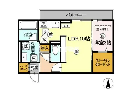 D-ソール・グラン(2LDK/3階)の間取り写真