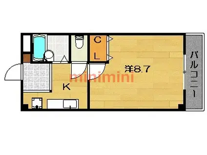 チセ・ピリカ(1K/3階)の間取り写真