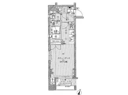 アビテ曙(ワンルーム/7階)の間取り写真