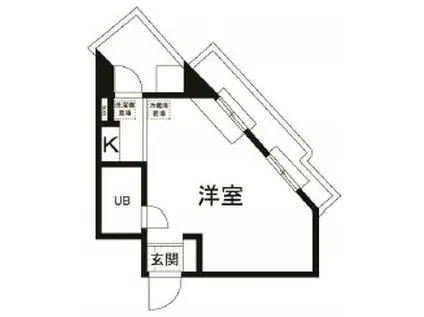 ドエルイン大井町(ワンルーム/5階)の間取り写真