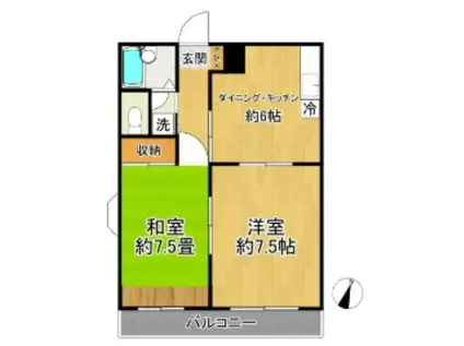 PLENDY原市(2DK/3階)の間取り写真