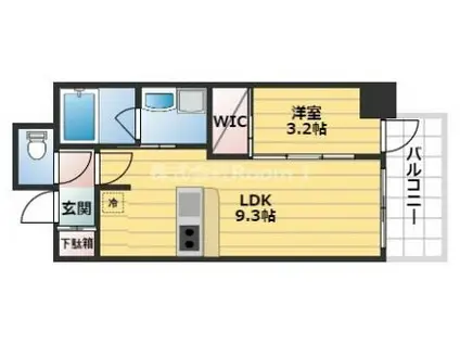 セレニテ堺筋本町リアン(1LDK/5階)の間取り写真