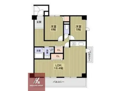 ユンヌ ホワイエ(3LDK/3階)の間取り写真