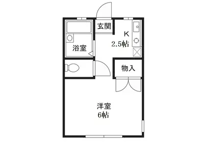 メゾンプレミール(1K/1階)の間取り写真