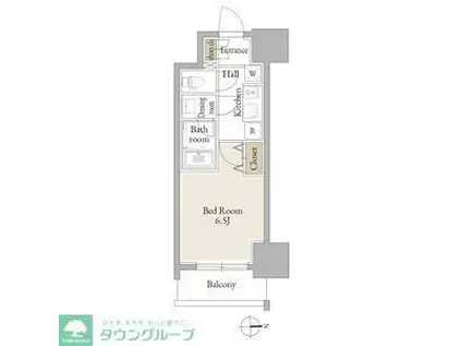 ルネフラッツ庄内通駅前(1K/3階)の間取り写真