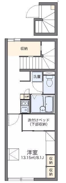 レオパレス望(1K/2階)の間取り写真
