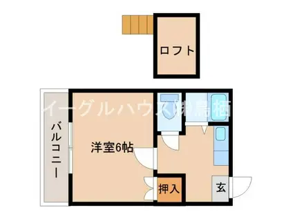 ステーションハイツ(1K/1階)の間取り写真