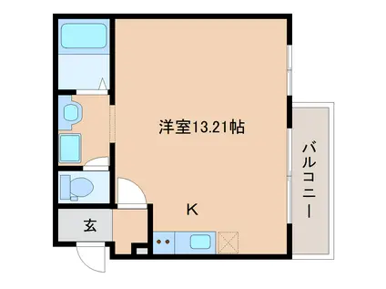 PREMIERE V(ワンルーム/2階)の間取り写真