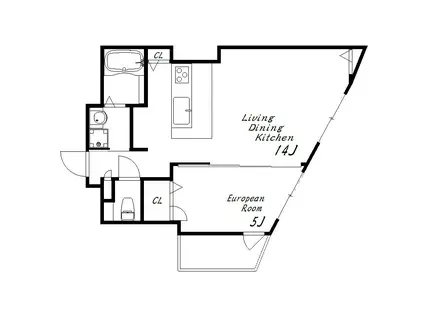コティ大久保(1LDK/3階)の間取り写真