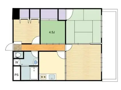 アーバンアメニティI(4DK/3階)の間取り写真