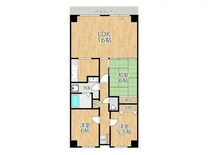 PHOENIXCOURT交野I(3LDK/6階)の間取り写真