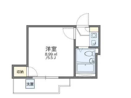 レオパレスさがみ野第8(1K/2階)の間取り写真