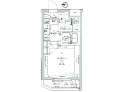 アネックス椎名町(1K/3階)の間取り写真