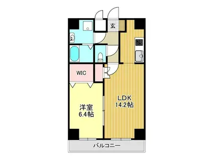 グランヴェーラ下河原(1LDK/7階)の間取り写真