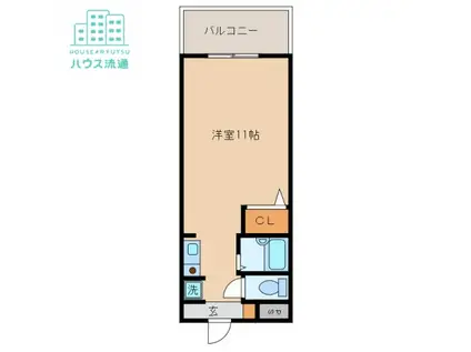 フォーサイト千歳(ワンルーム/4階)の間取り写真