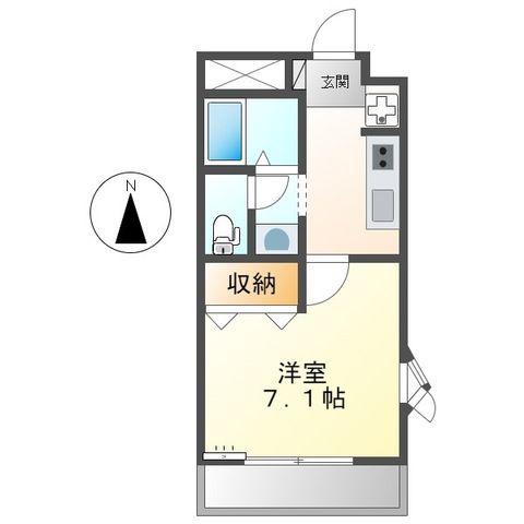 プチ フォレ(1K/2階)の間取り写真