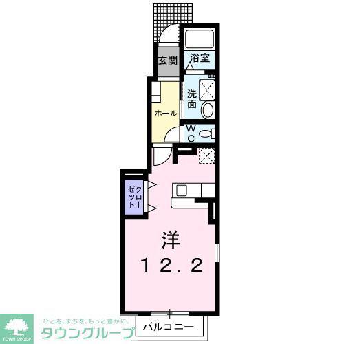 グリーンヒルズ寿(ワンルーム/1階)の間取り写真
