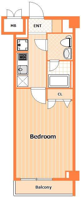 SHOKEN RESIDENCE 横浜生麦II(1K/5階)の間取り写真
