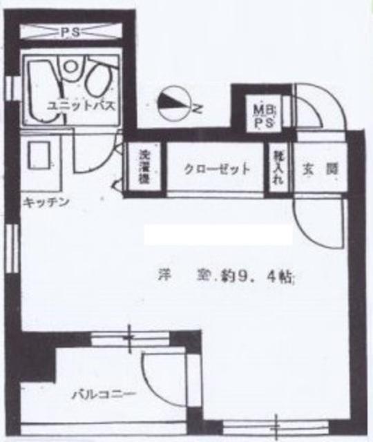 ライオンズマンション北千住第5(ワンルーム/2階)の間取り写真