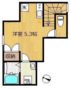 パームロード瑞江(ワンルーム/2階)の間取り写真