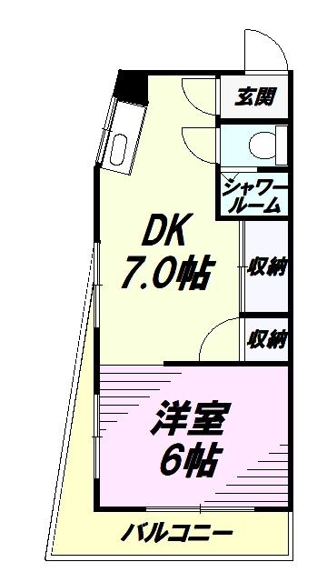 エストT&K(1DK/3階)の間取り写真