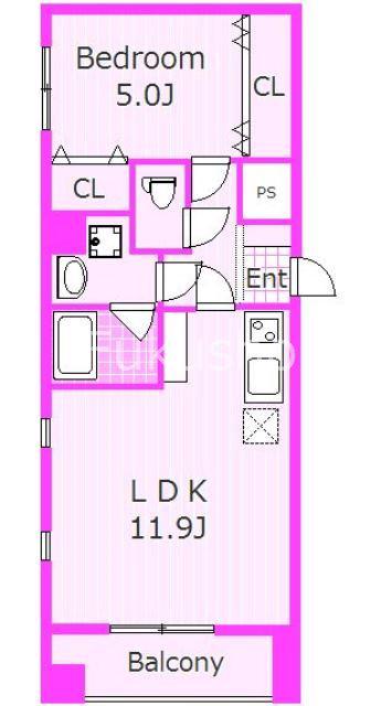 フローラ東戸塚(1LDK/3階)の間取り写真