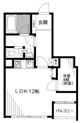 ガレリア大松(1LDK/3階)の間取り写真