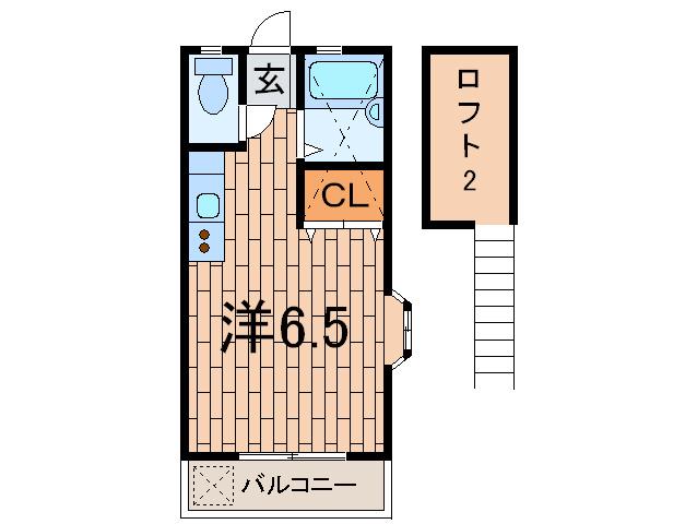 菅沼コーポ(ワンルーム/2階)の間取り写真