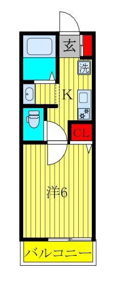 KINOMI STUDIO(1K/2階)の間取り写真