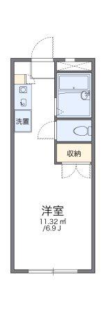 レオパレスANNEXEGAWA(ワンルーム/3階)の間取り写真