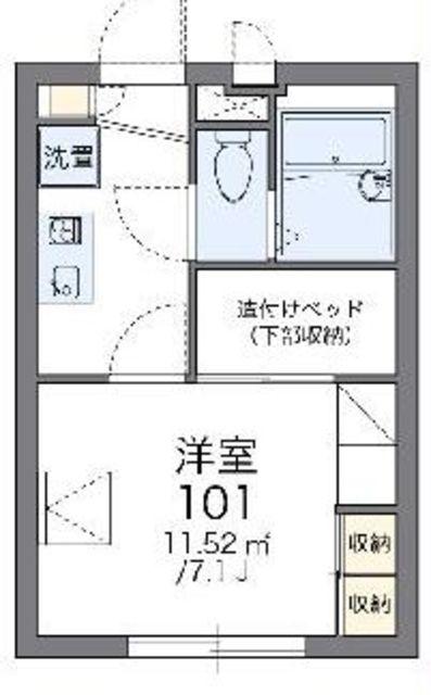 レオパレスサンシン(1K/2階)の間取り写真
