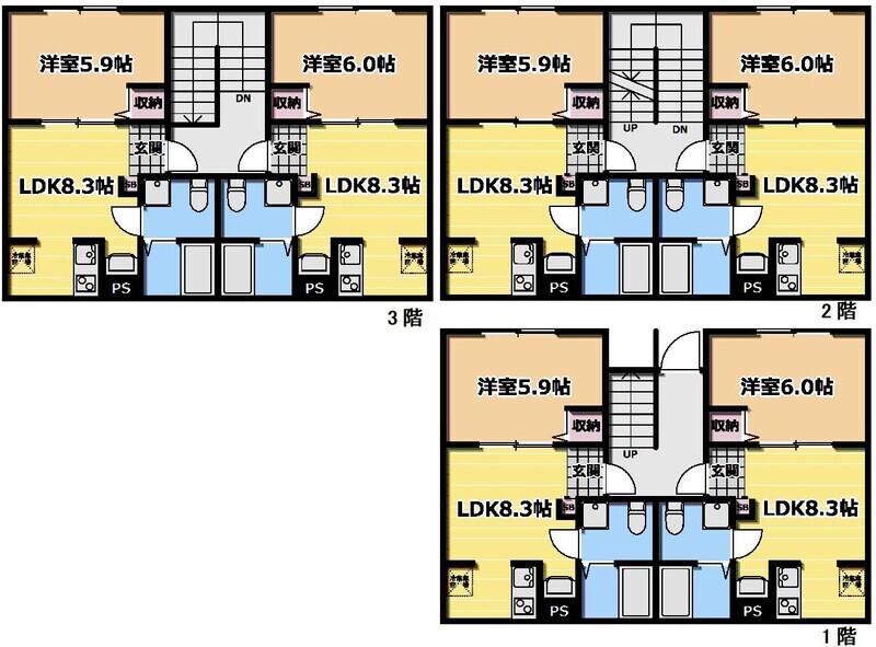 VILLA SOLANAユーカリが丘(1LDK/1階)の間取り写真