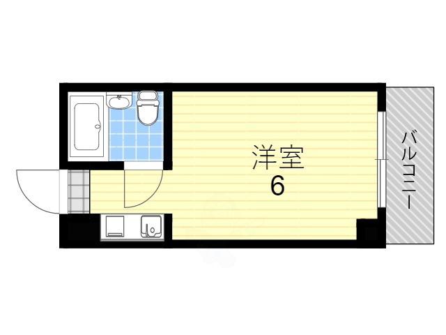 ギャレ山王(ワンルーム/8階)の間取り写真