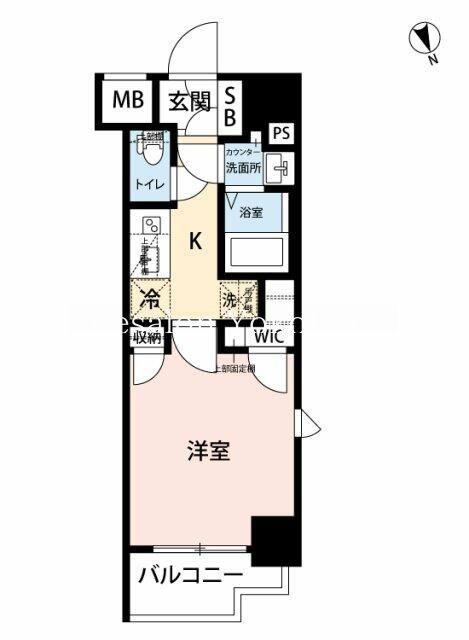 RELUXIA横濱南(1K/3階)の間取り写真