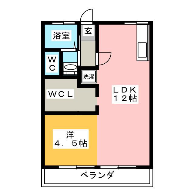 カサブエナ(1LDK/2階)の間取り写真