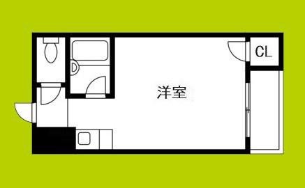 レナジア中加賀屋(ワンルーム/6階)の間取り写真