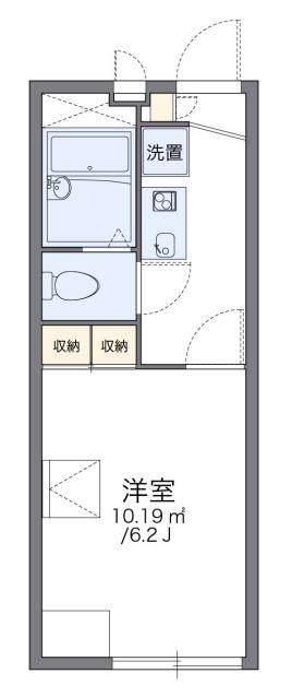 メゾンドラフィネ成城(1K/1階)の間取り写真