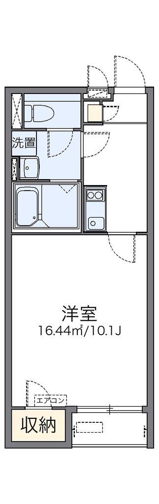 レオネクストリントアール(1K/1階)の間取り写真