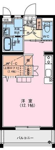 サンライズ財光寺(ワンルーム/2階)の間取り写真