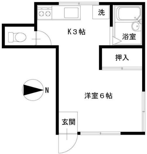 エルパティオ(1K/2階)の間取り写真