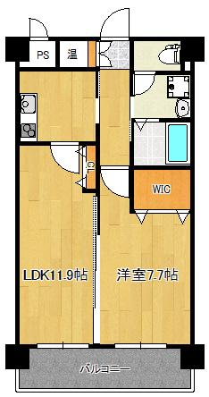 オードリーパーク(1LDK/2階)の間取り写真