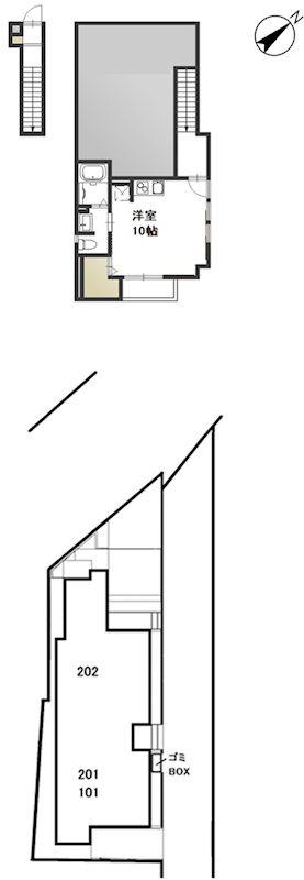 NSD出石町(ワンルーム/2階)の間取り写真