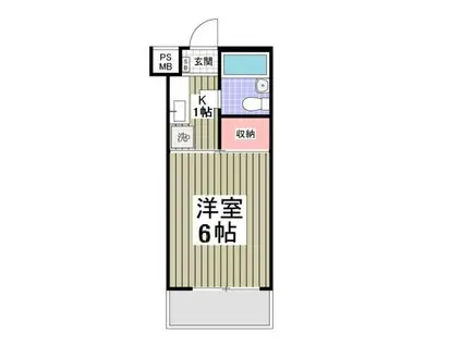 シャートール田口戸塚I棟(1K/5階)の間取り写真